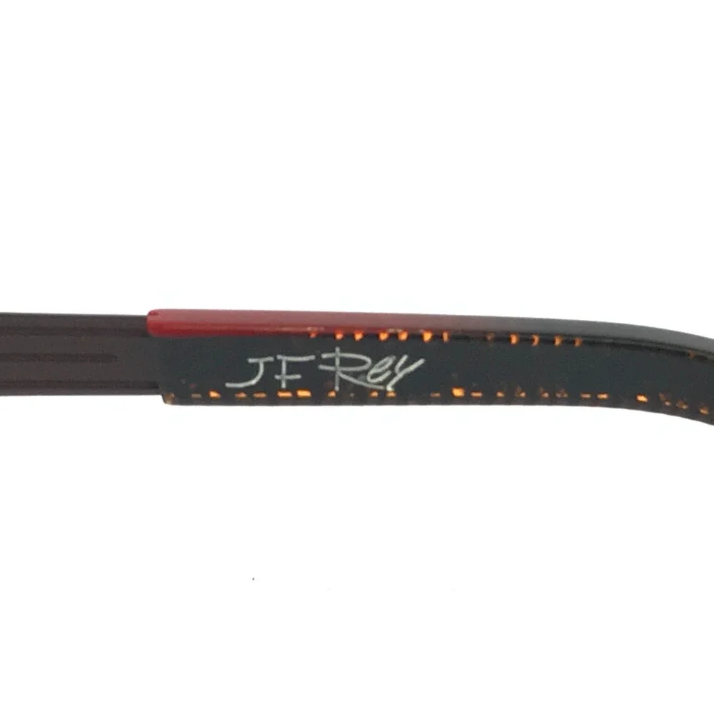 J.F. Rey Eyeglasses Frames JF2572 9060 Brown Green Yellow Cat Eye 53-18-138
